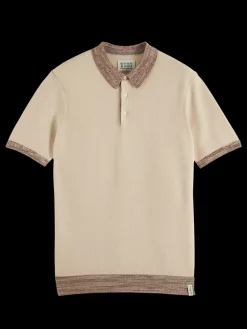 Hot Scotch & Soda Structure knitted polo