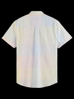 Clearance Scotch & Soda Structured checked short sleeve shirt Multicolourcheck