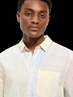 Clearance Scotch & Soda Structured checked short sleeve shirt Multicolourcheck