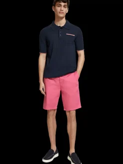 Online Scotch & Soda Stuart- garment-dyed pima cotton chino short