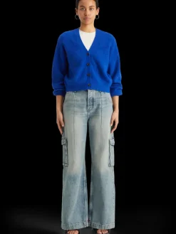 Outlet Scotch & Soda The deep low rise loose cargo jeans -rolling road RollingRoad