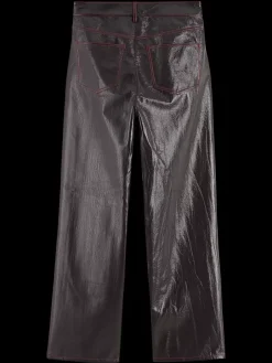 Fashion Scotch & Soda THE SKY FAUX LEATHER VINYL PANT Wine