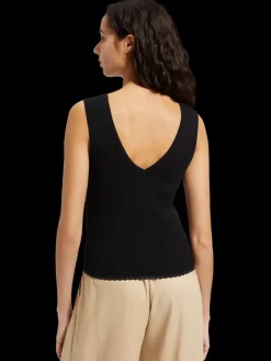 Online Scotch & Soda TIE BACK KNITTED TANK
