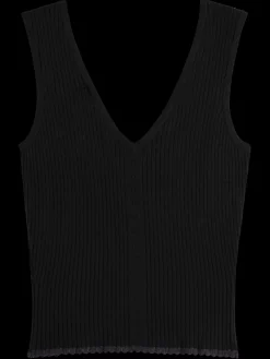 Online Scotch & Soda TIE BACK KNITTED TANK