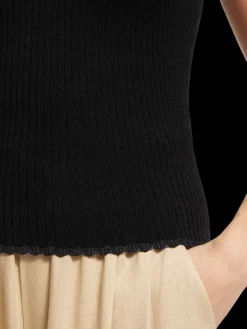 Online Scotch & Soda TIE BACK KNITTED TANK