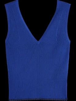 Online Scotch & Soda TIE BACK KNITTED TANK