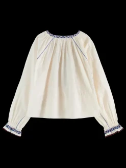 Clearance Scotch & Soda Top with embroidery details SoftIce