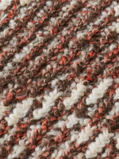 Outlet Scotch & Soda TURTLE NECK JACQUARD EXTRA DROPPED SHOULDER SWEATER BrownMelange