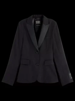 Discount Scotch & Soda TUXEDO SINGLE BREASTED BLAZER EveningBlack