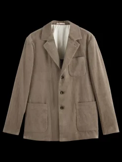 Sale Scotch & Soda Unconstructed relaxed 3-button corduroy blazer Cappuchino