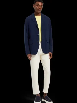 New Scotch & Soda Unconstructed seersucker blazer Navyblue