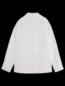 New Scotch & Soda UTILITY SHIRT WITH ZIP White