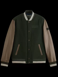 Online Scotch & Soda Varsity jacket HeritageGreen