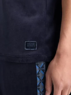 New Scotch & Soda VELOUR T-SHIRT Night