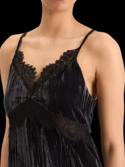 Fashion Scotch & Soda VELVET TANK TOP EveningBlack