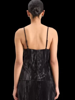 Fashion Scotch & Soda VELVET TANK TOP EveningBlack