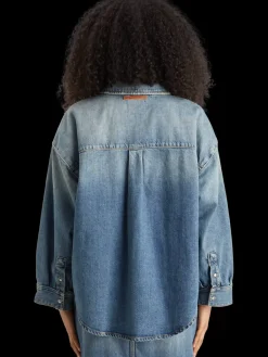 Outlet Scotch & Soda Vintage washed denim overshirt - frisco nights FriscoNights