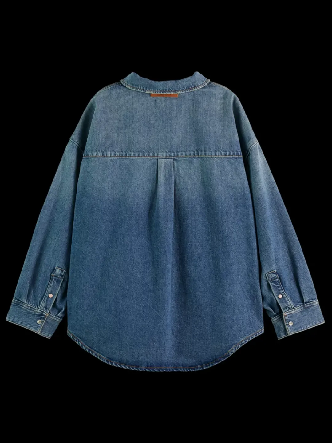 Outlet Scotch & Soda Vintage washed denim overshirt - frisco nights FriscoNights