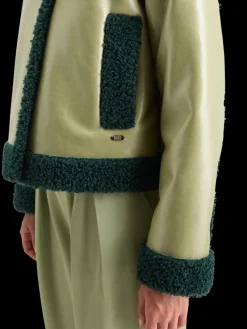 Sale Scotch & Soda VINYL JACKET WashedSage