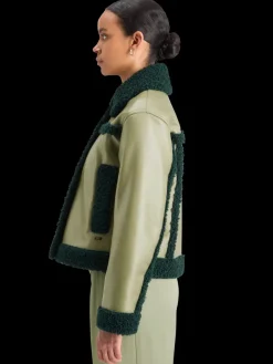 Sale Scotch & Soda VINYL JACKET WashedSage