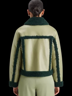 Sale Scotch & Soda VINYL JACKET WashedSage