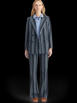 Sale Scotch & Soda Violet kick flare pant BlueSchoolStripe