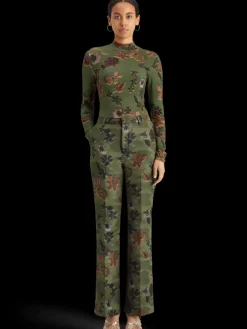 Hot Scotch & Soda Violet poetry tapestry kick flare pant PoetryTapestryMilitary