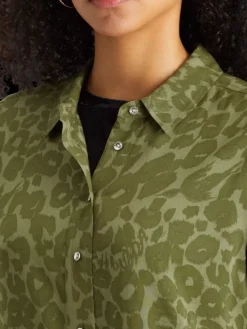 Hot Scotch & Soda VISCOSE PRINTED RELAXED FIT SHIRT