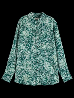 Fashion Scotch & Soda VISCOSE PRINTED RELAXED FIT SHIRT