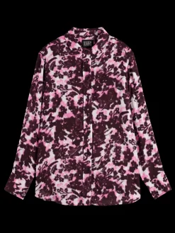 Fashion Scotch & Soda VISCOSE PRINTED RELAXED FIT SHIRT