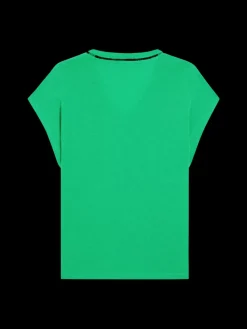 Fashion Scotch & Soda V-NECK LADDER DETAIL LOOSE FIT T-SHIRT