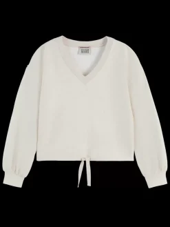 Fashion Scotch & Soda V-neck modal sweatshirt