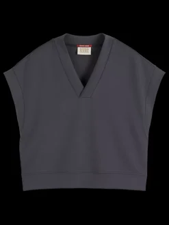 Clearance Scotch & Soda V-NECK SLEEVELESS MODAL SWEATSHIRT