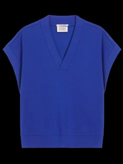Clearance Scotch & Soda V-NECK SLEEVELESS MODAL SWEATSHIRT