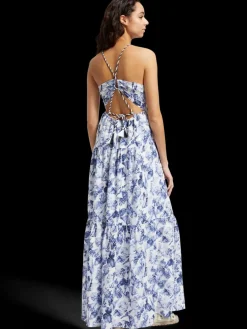 Clearance Scotch & Soda WAISTED MAXI DRESS ShellBatikBlue
