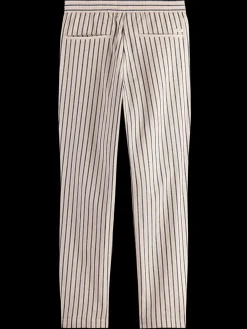 Hot Scotch & Soda Warren - straight fit yarn-dyed jogger WhiteNavyRedStripe