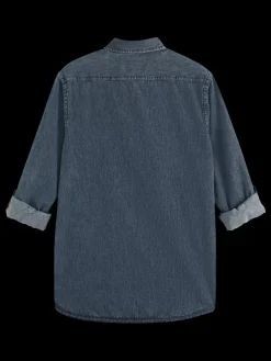 Best Scotch & Soda WASHED BLACK DENIM SHIRT WashedBlack