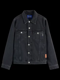 Discount Scotch & Soda WASHED BLACK DENIM TRUCKER JACKET CityBuzz