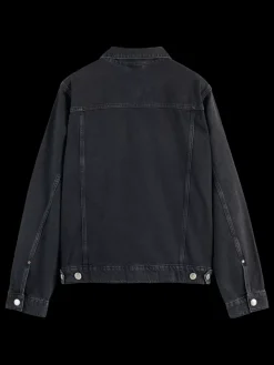 Discount Scotch & Soda WASHED BLACK DENIM TRUCKER JACKET CityBuzz