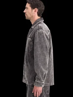 Hot Scotch & Soda WASHED CORDUROY JACKET WITH DETACHABLE INNER GILET Black