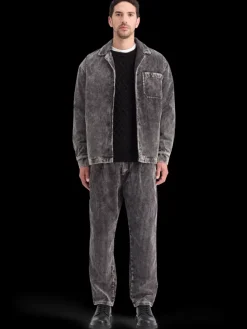 Hot Scotch & Soda WASHED CORDUROY JACKET WITH DETACHABLE INNER GILET Black