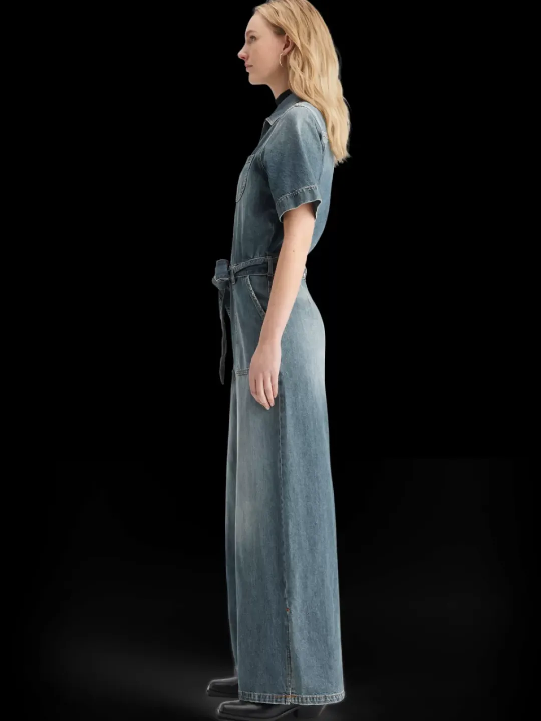 Hot Scotch & Soda Washed denim workwear jumpsuit FriscoNights