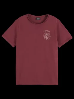 Best Scotch & Soda WASHED WITH CHEST ARTWORK RELAXED FIT T-SHIRT