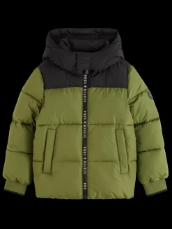 Outlet Scotch & Soda WATER REPELLENT HOODED PUFFER JACKET