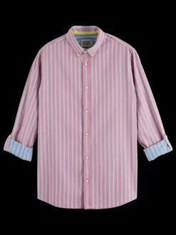 Fashion Scotch & Soda Yarn dye dobby stripe shirt