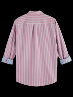 Fashion Scotch & Soda Yarn dye dobby stripe shirt