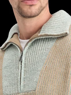 Clearance Scotch & Soda ZIP TROYER ALPACA WOOL BLEND SWEATER
