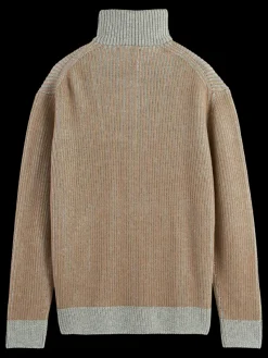 Clearance Scotch & Soda ZIP TROYER ALPACA WOOL BLEND SWEATER