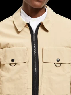 Fashion Scotch & Soda Zipped utility jacket Seastone